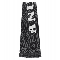 Majesty Scarf Black Grey